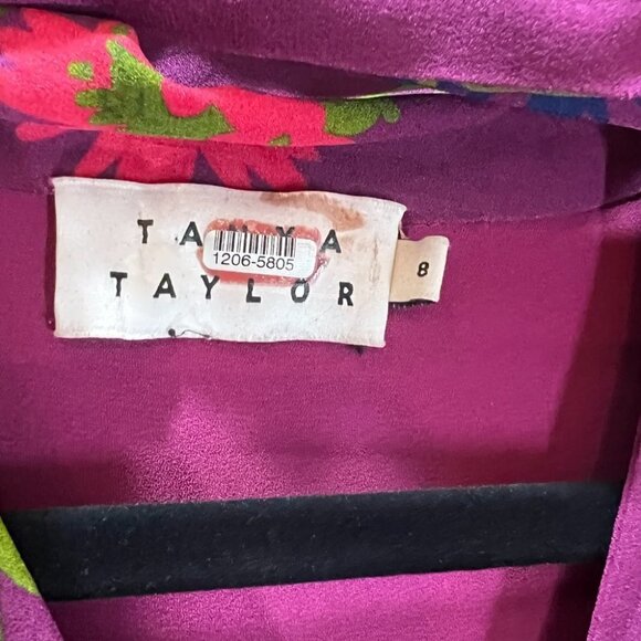 Tanya Taylor Purple Plum Aubree 100% Silk Dress $550 - Picture 9 of 11